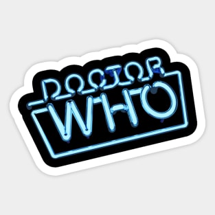 Classic Doctor Who Logo Sticker